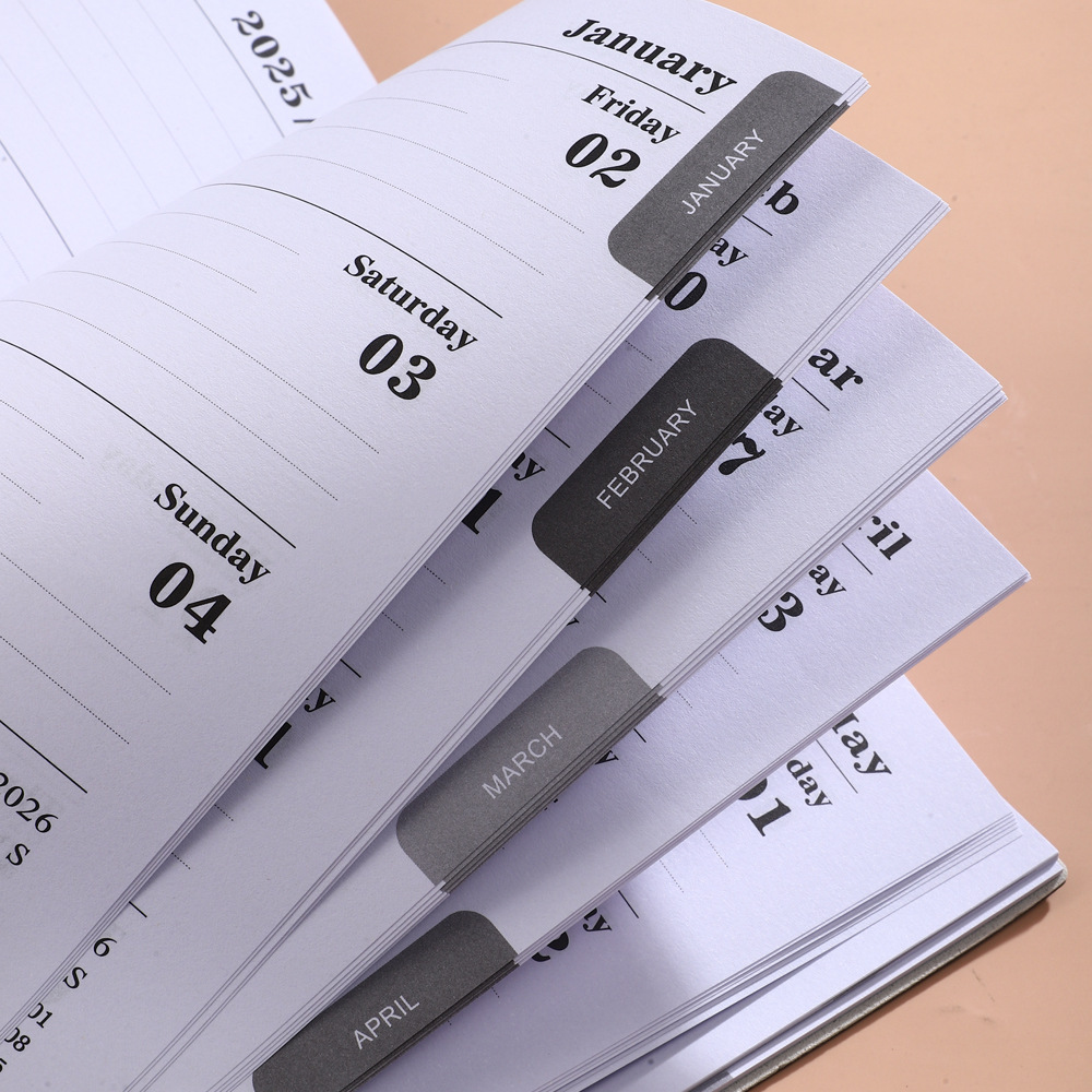 Leatherwork Plans - Daily Plan Notebook Wire-Mounted Weekly Calendar