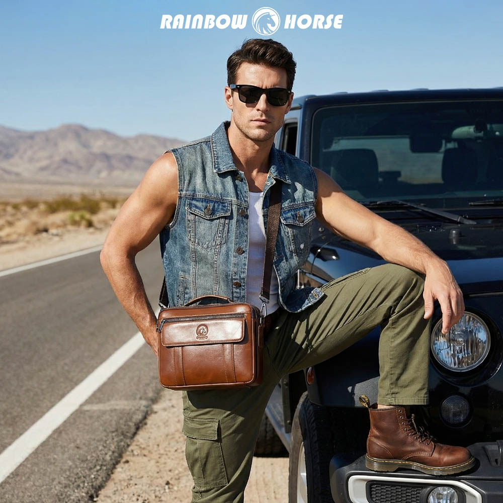 New men's mini crossbody bag,  - Leatherwork Thread review and price