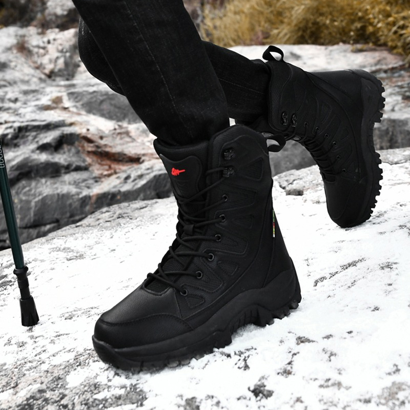 New High Quality Leather Men's - Leather Work Boots review and price