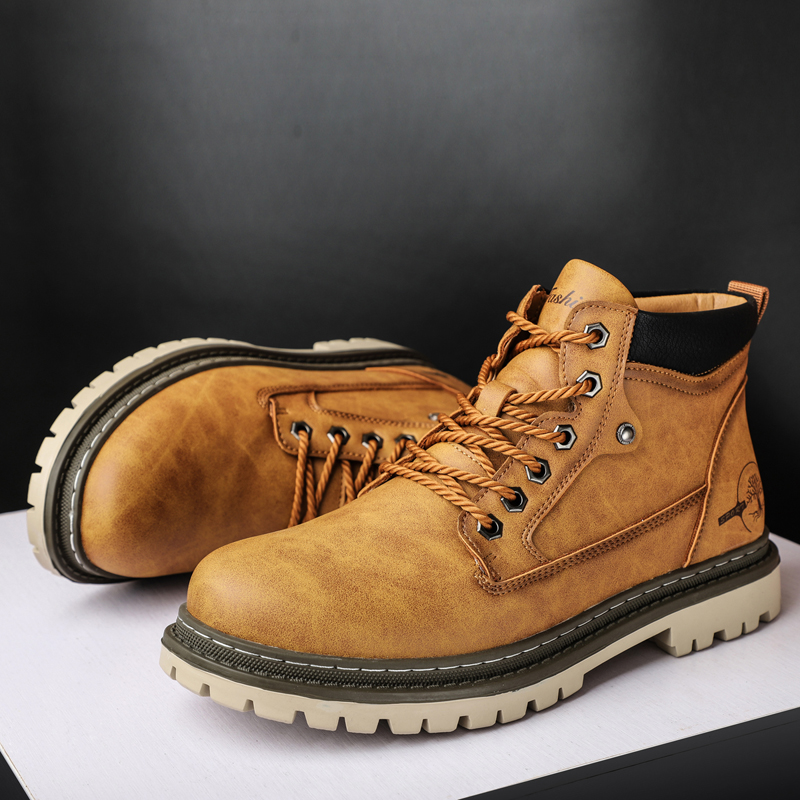 Men's High-Top British Style M - Leather Work Boots review and price
