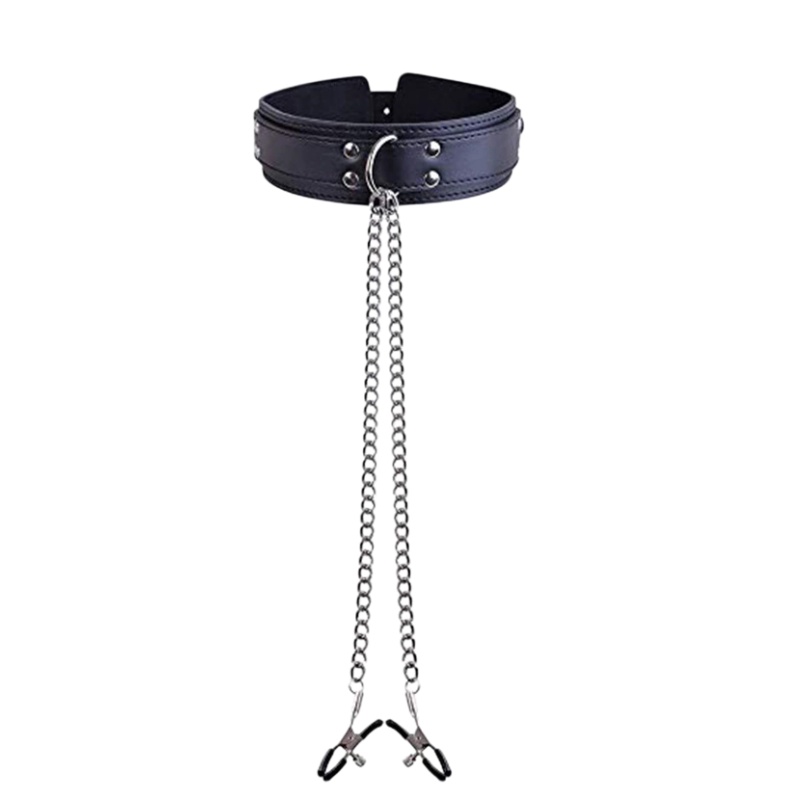 Punk Leather Neck Choker Colla - Leatherwork Clamp review and price