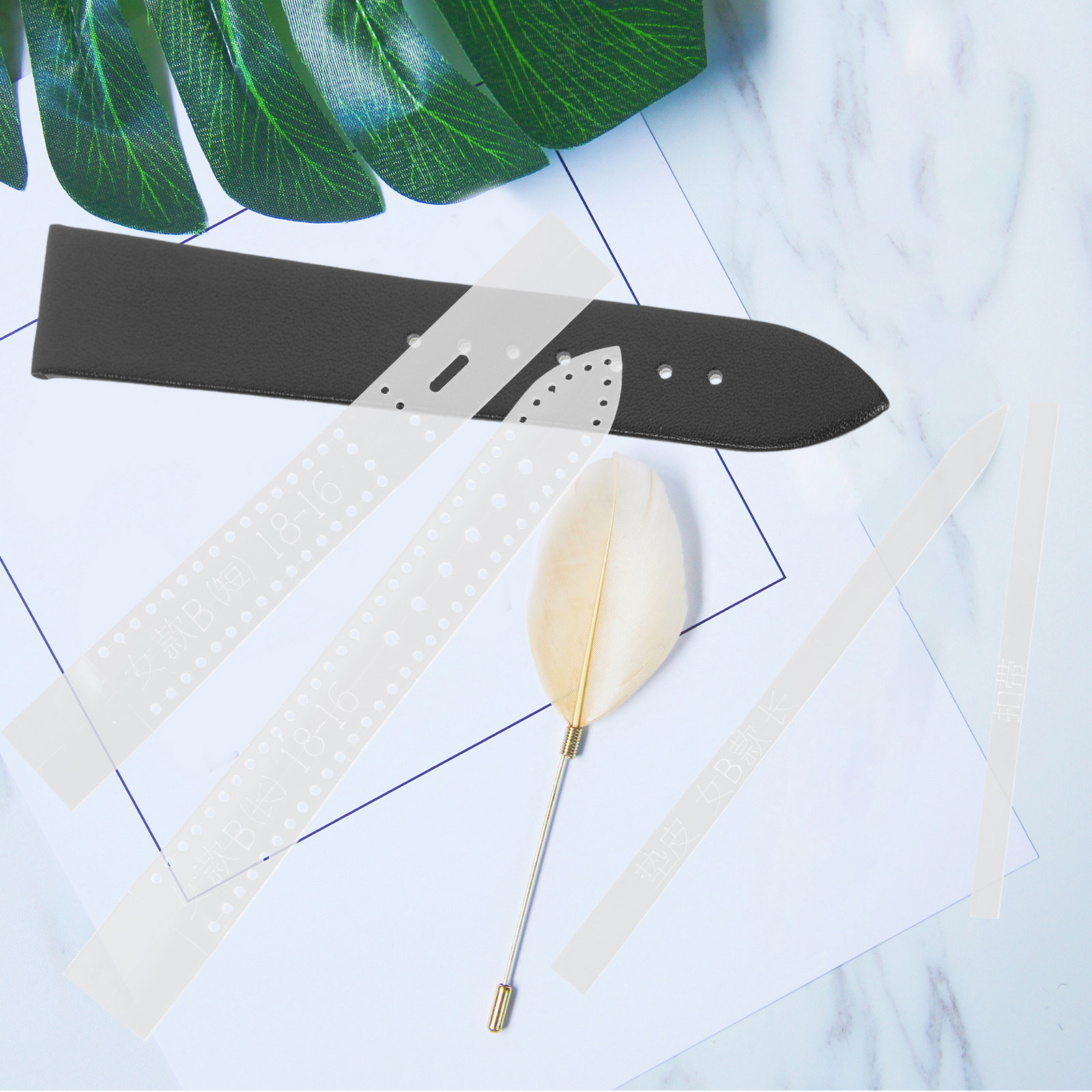 8Pcs Acrylic Watchband Templat - Leatherwork Templates review and price