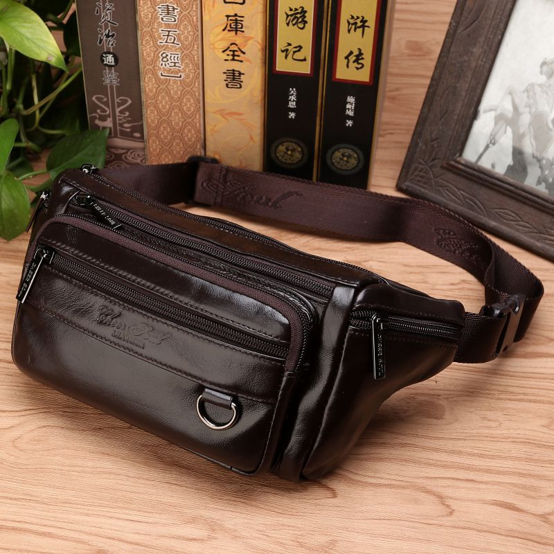 Men Waist Fanny Bags Sling Che - Leatherwork Belt review and price