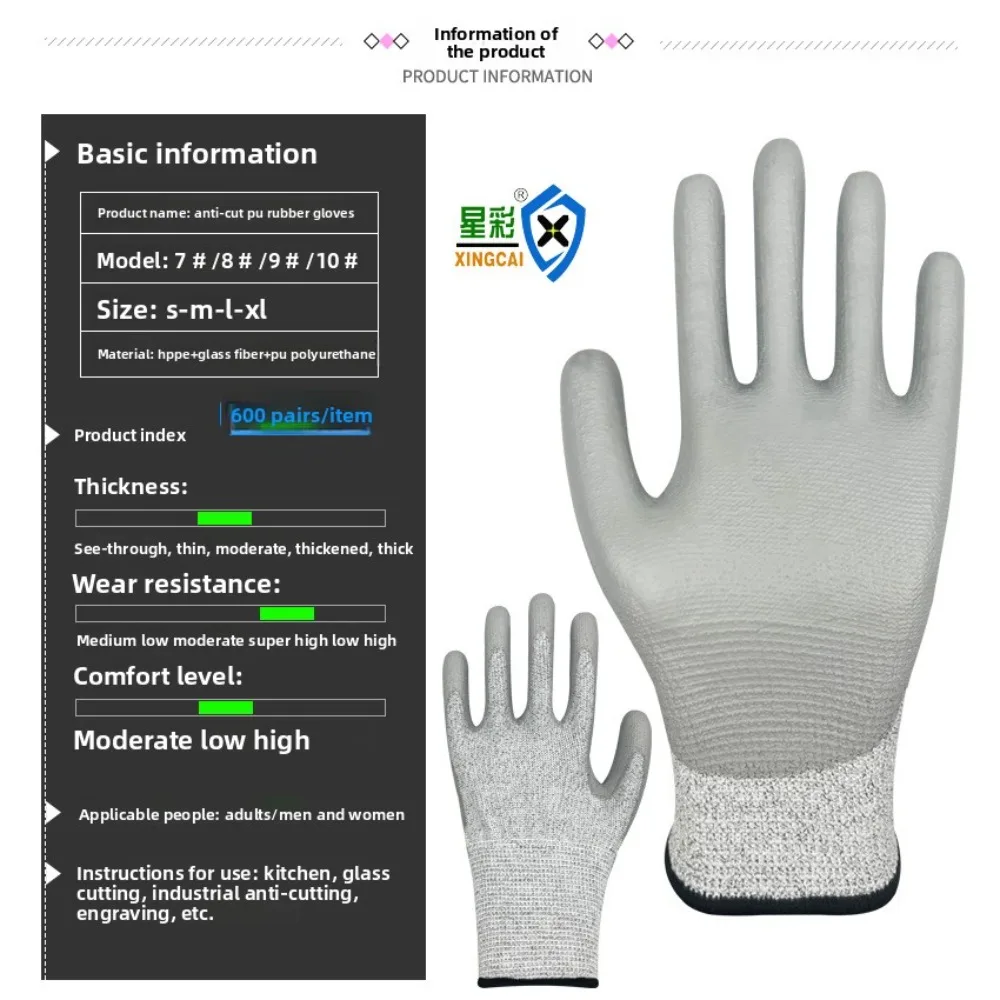 Level 5 Cut Resistant Gloves H - Leatherworking Leveling review and price