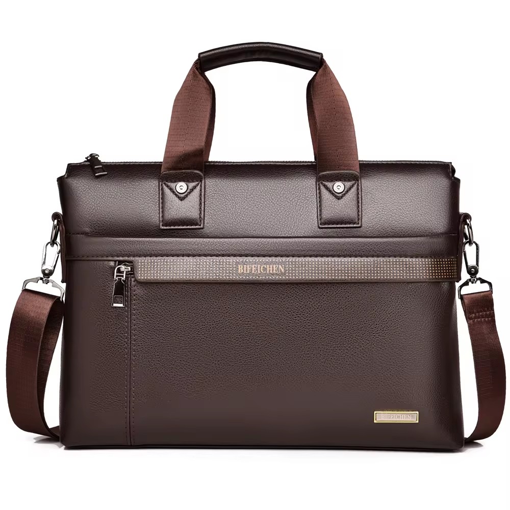 2026 New Men Briefcase High Qu - Leather Work Laptop Bag review and price