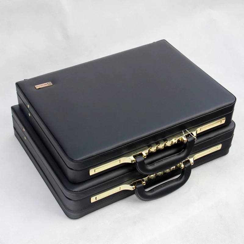Luxury PU Leather Rolling Lugg - Leather Work Laptop Bag review and price