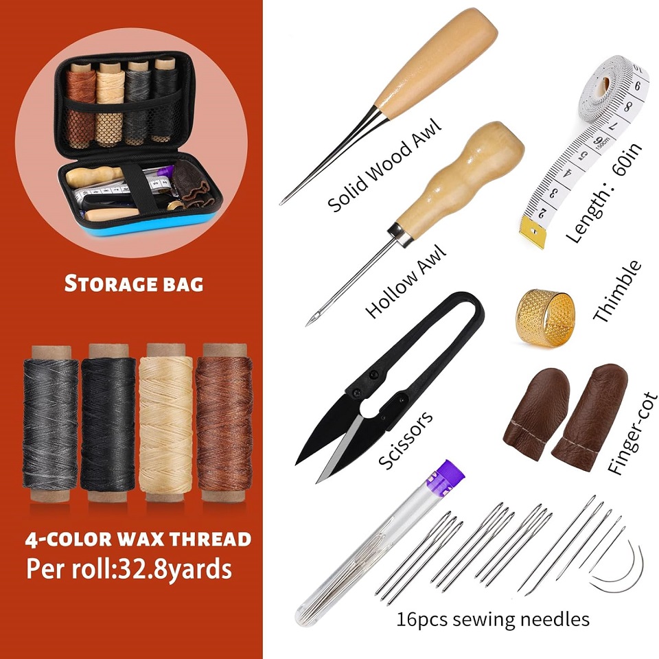 BUDDUR Leather Sewing Tools Ki - Leatherwork Thread review and price
