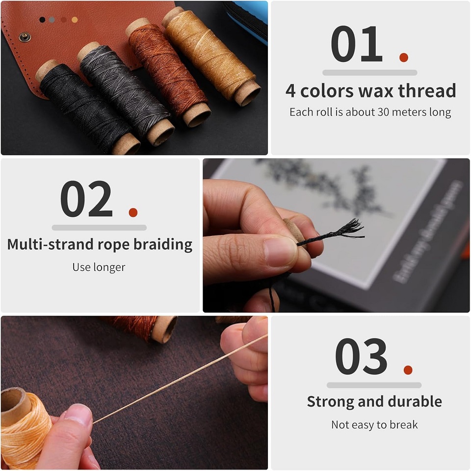 BUDDUR Leather Sewing Tools Ki - Leatherwork Thread review and price