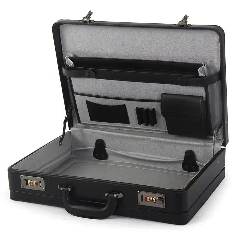 Password Box Multi-function Po - Leather Work Laptop Bag review and price