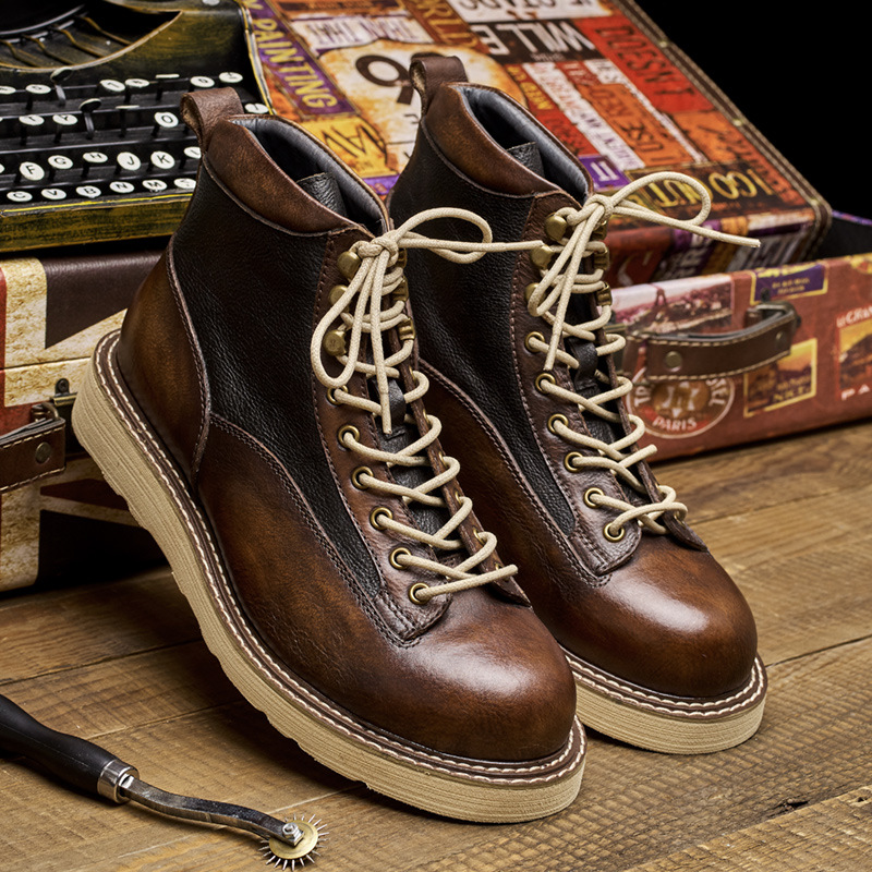 Men's Short Toe Work Boots, Am - Vintage Leatherwork review and price