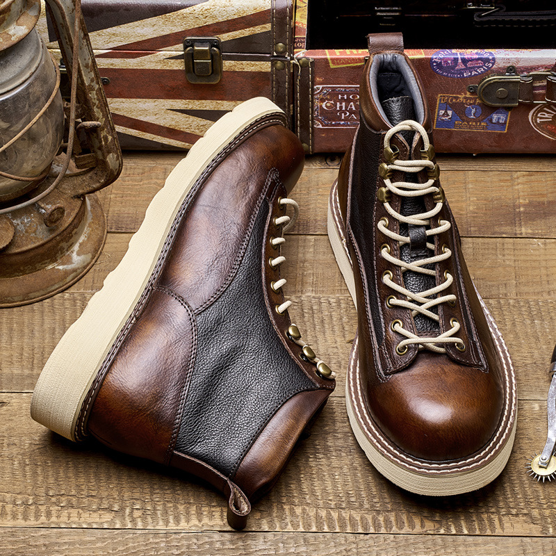 Men's Short Toe Work Boots, Am - Vintage Leatherwork review and price