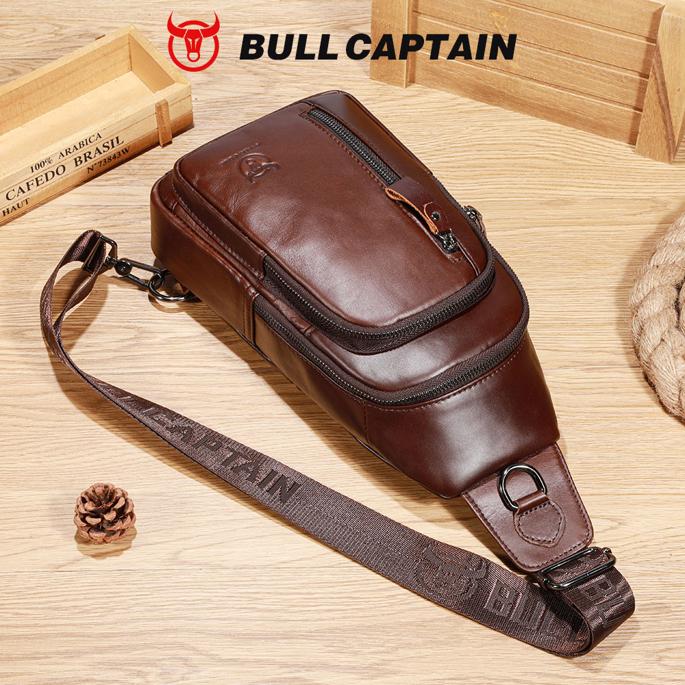 BULLCAPTAIN Genuine Leather Ch - Leather Work Laptop Bag review and price