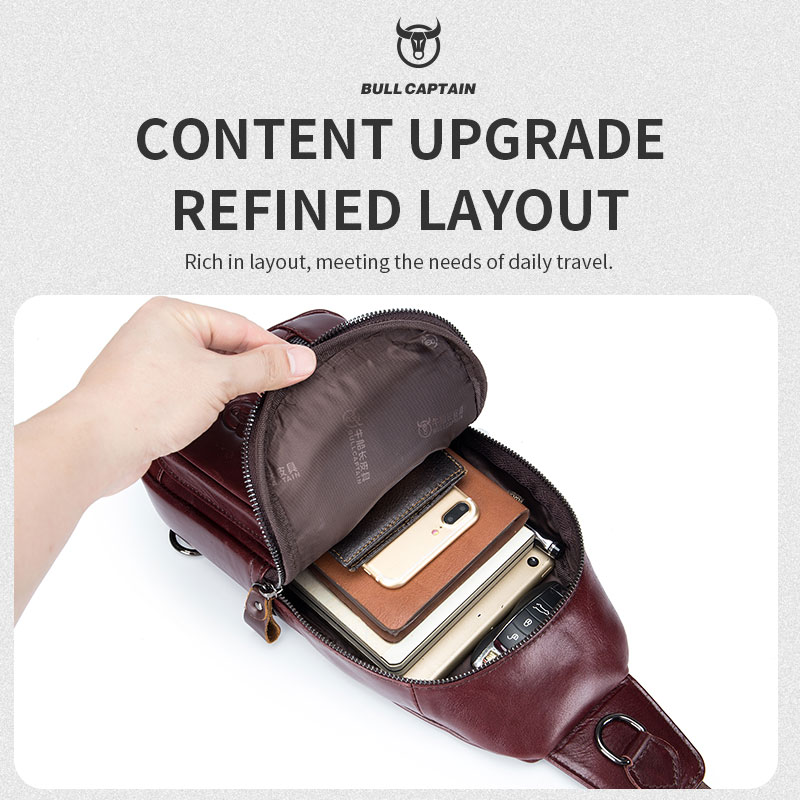 BULLCAPTAIN Genuine Leather Ch - Leather Work Laptop Bag review and price