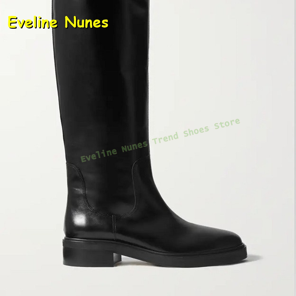 Black Leather Knee High Riding - Leather Work Boots review and price