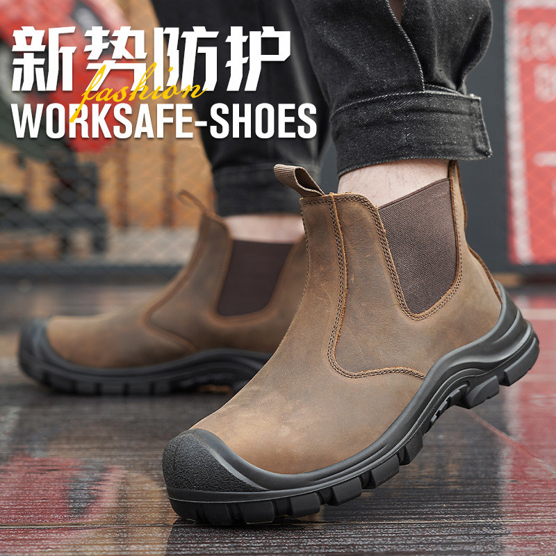 large size men's fashion steel - Leather Work Boots review and price