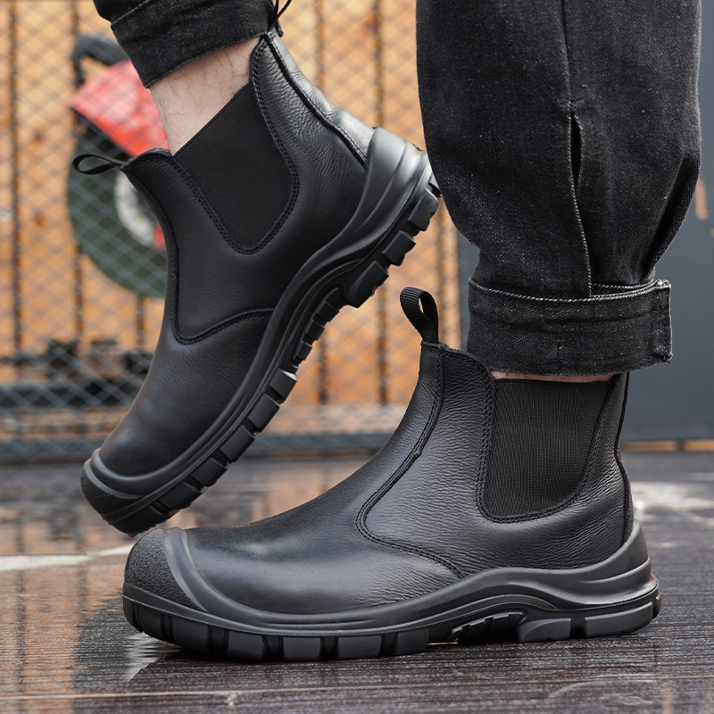large size men's fashion steel - Leather Work Boots review and price