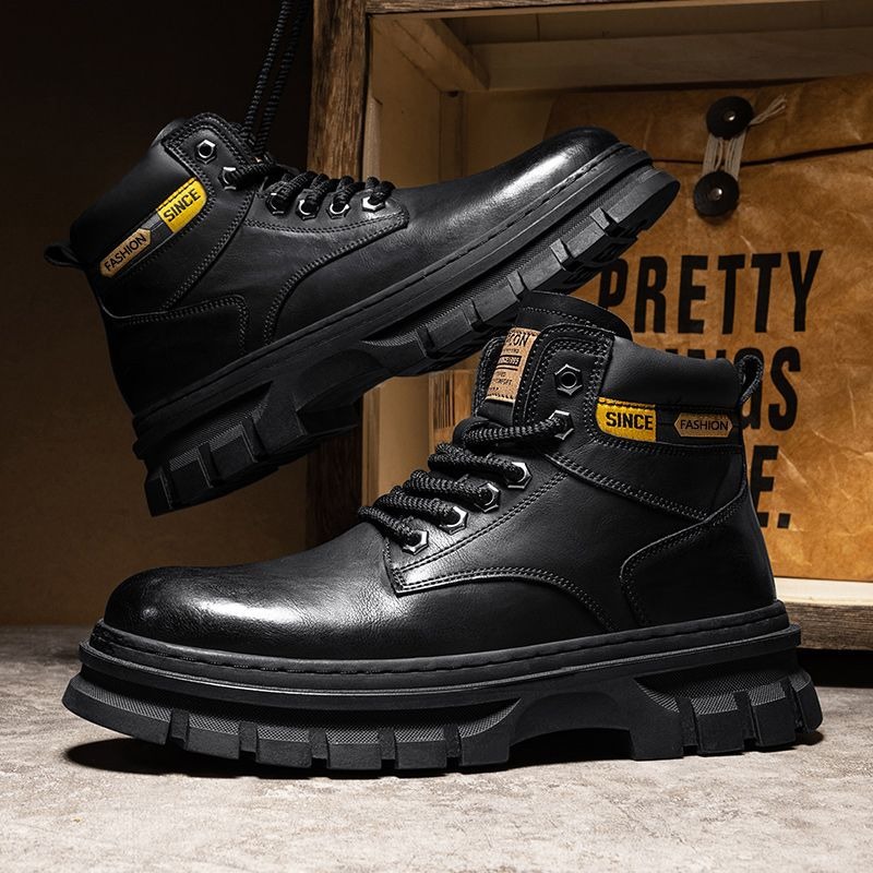 Vintage Men Platform Ankle Boo - Vintage Leatherwork review and price