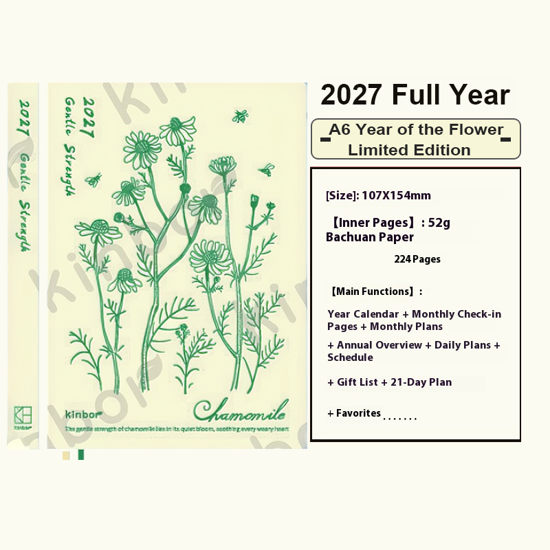 Kinbor New 2027 Planner A5/A6  - Leatherwork Plans review and price