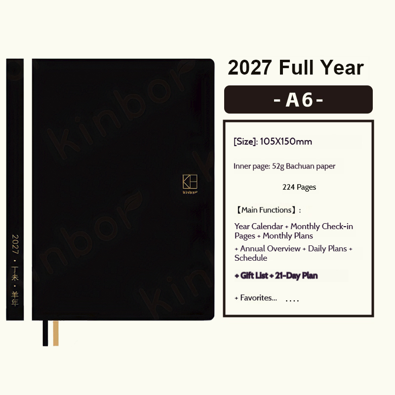 Kinbor New 2027 Planner A5/A6  - Leatherwork Plans review and price