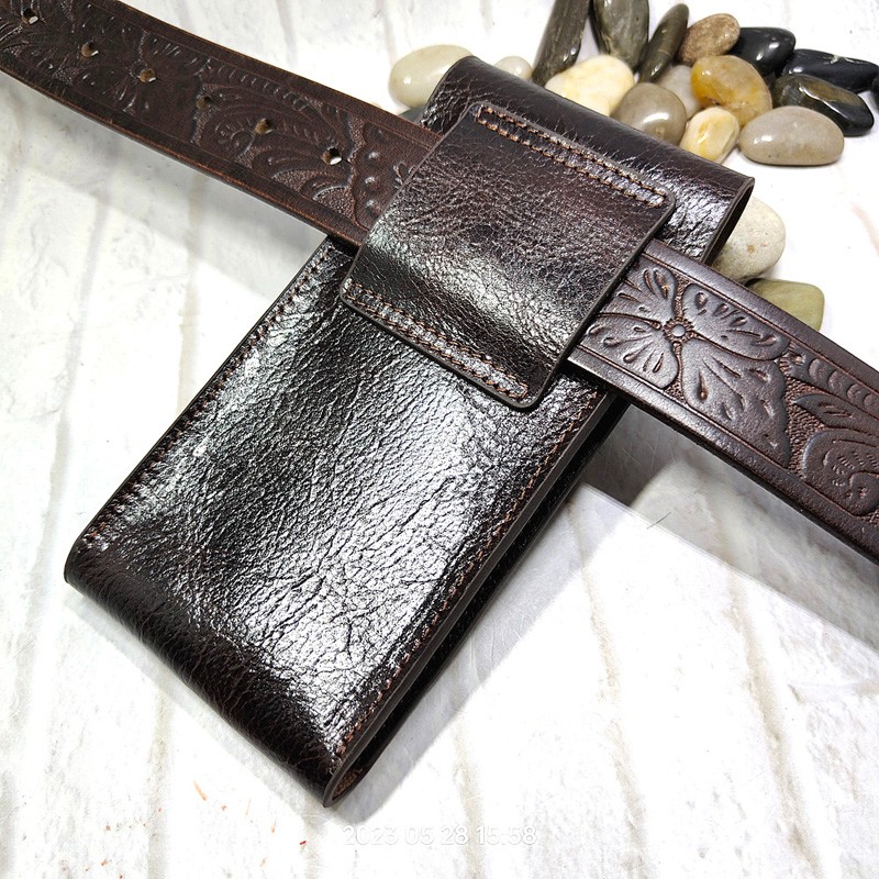 Mobile Phone Waist Bag Holster - Leatherwork Belt review and price