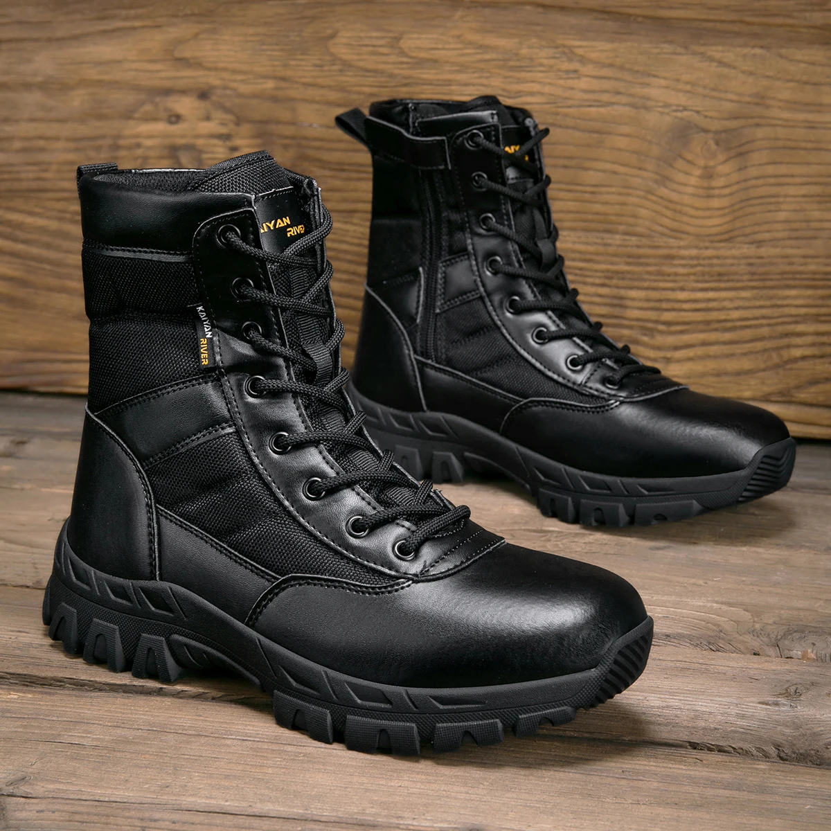 Men's Outdoor Hiking Shoes Hig - Leather Work Boots review and price