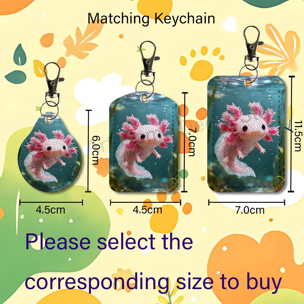 Cute pink A-Axolotl Cartoon Ho - Leather Works review and price