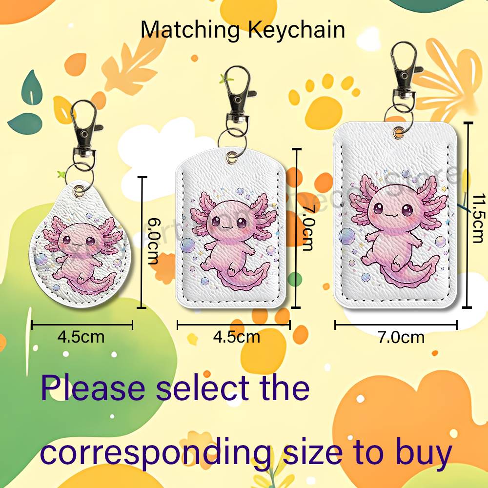 Cute pink A-Axolotl Cartoon Ho - Leather Works review and price