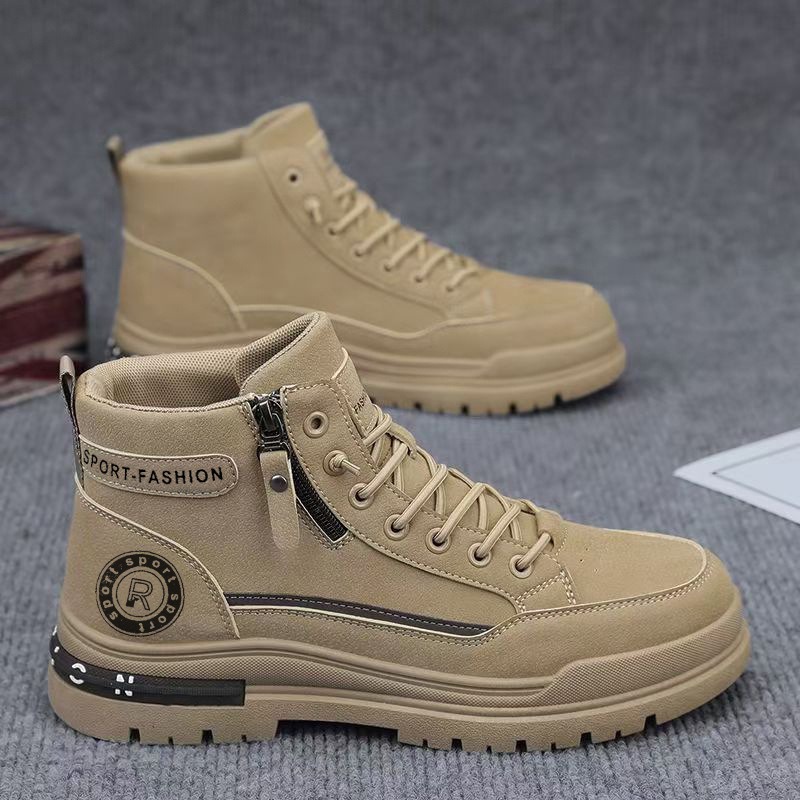 Men Retro High Top Work Boots  - Leather Work Boots review and price