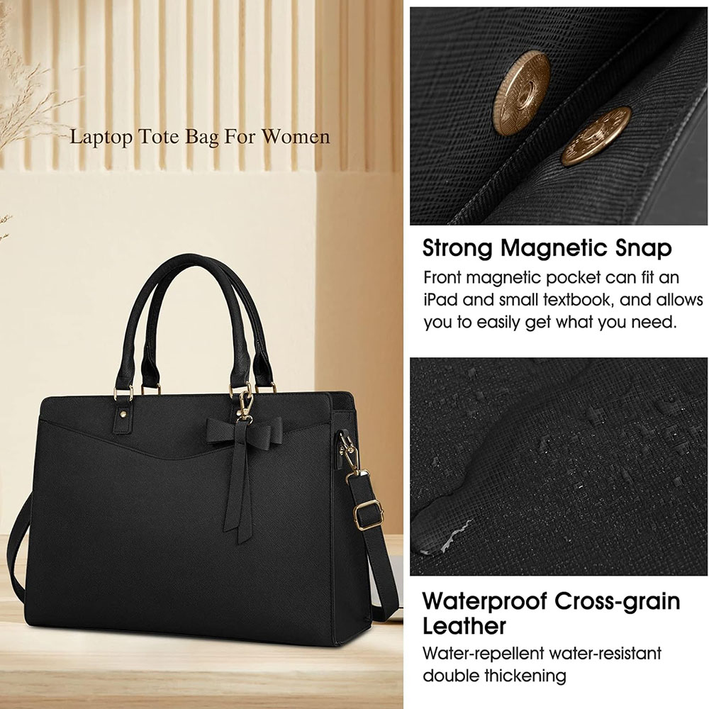 Laptop Bag for Women 15.6 Inch - Leather Work Laptop Bag review and price