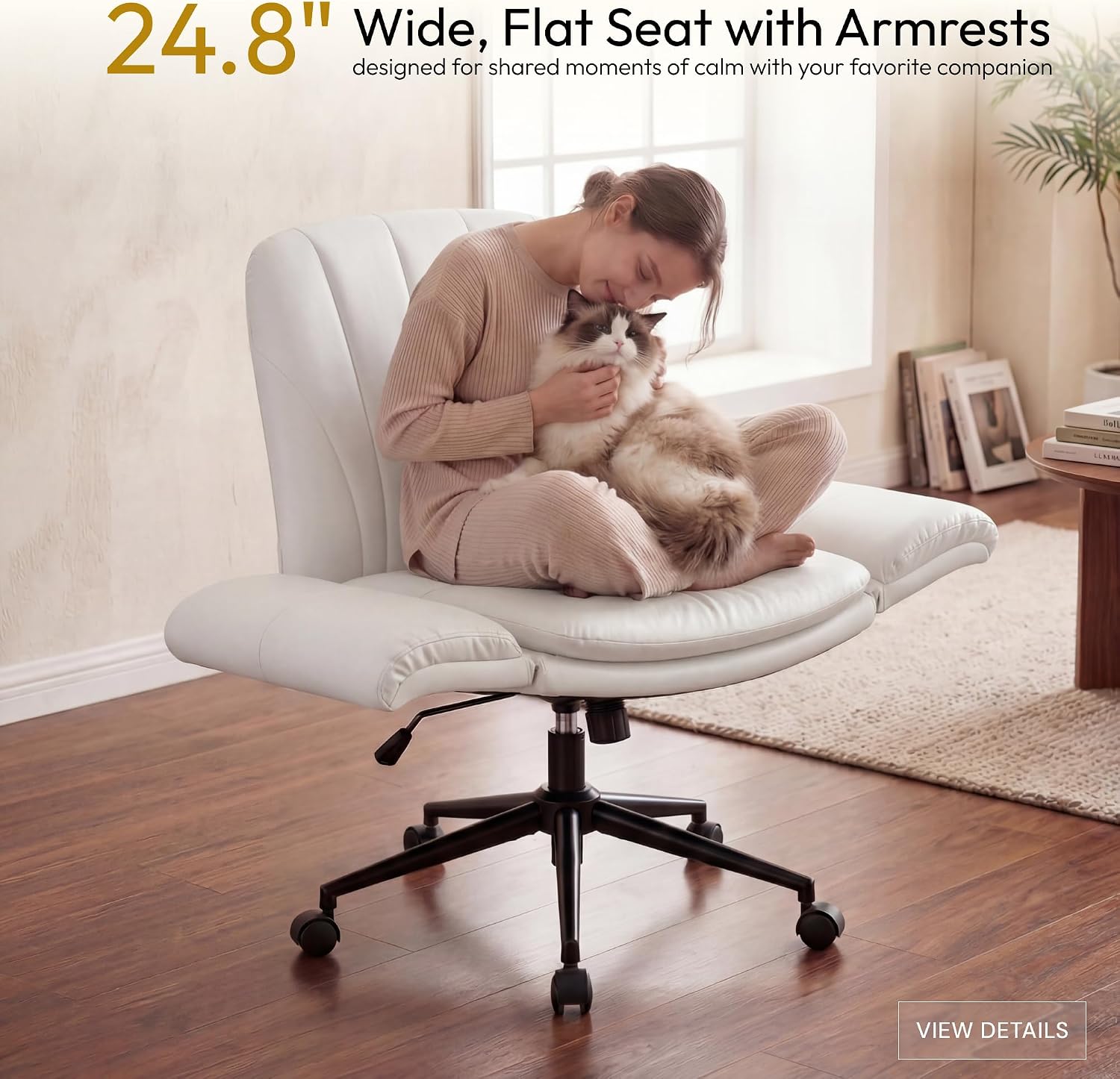 Beige Crisscross-Leg PU-Leathe - Leatherworking Leveling review and price