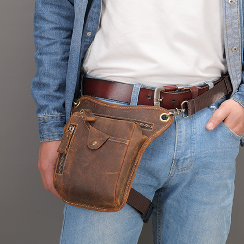 Vintage Pu Leather Waist Pack  - Leatherwork Belt review and price