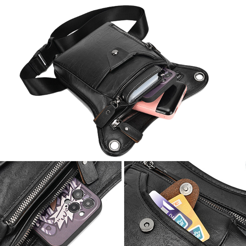Vintage Pu Leather Waist Pack  - Leatherwork Belt review and price