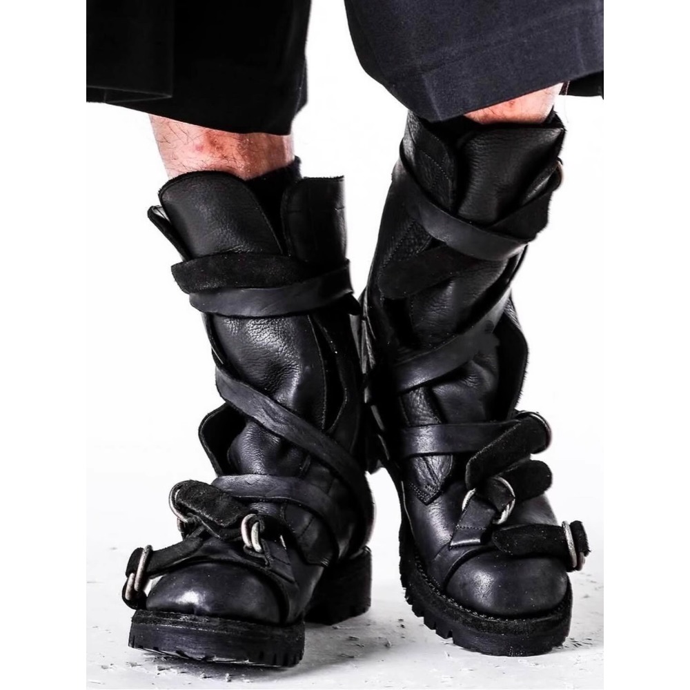 Men's Leather Motorcycle Boots - Leatherwork Belt review and price