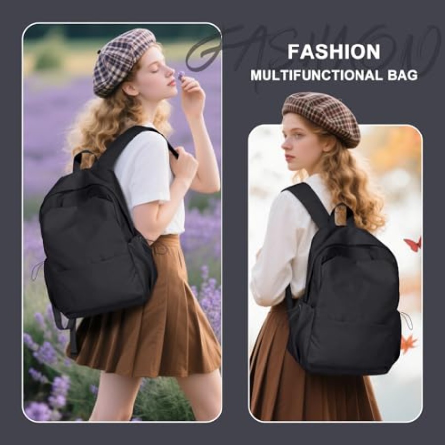 Black Backpack for Women, Smal - Leather Works review and price