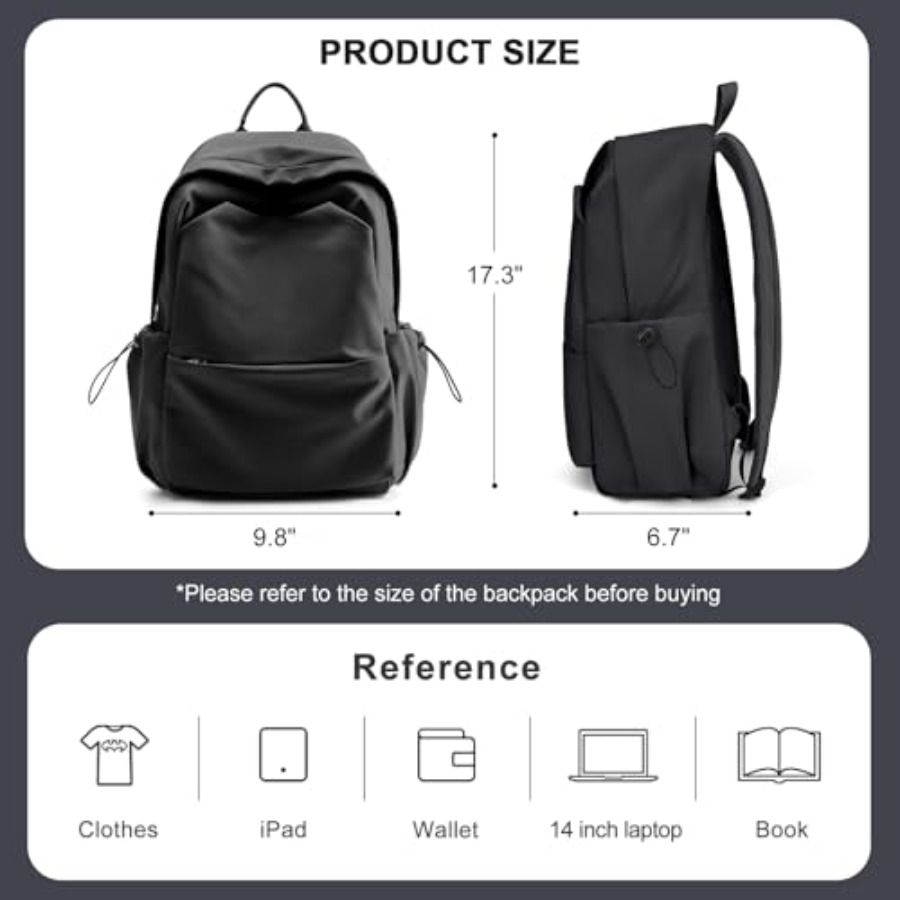 Black Backpack for Women, Smal - Leather Works review and price