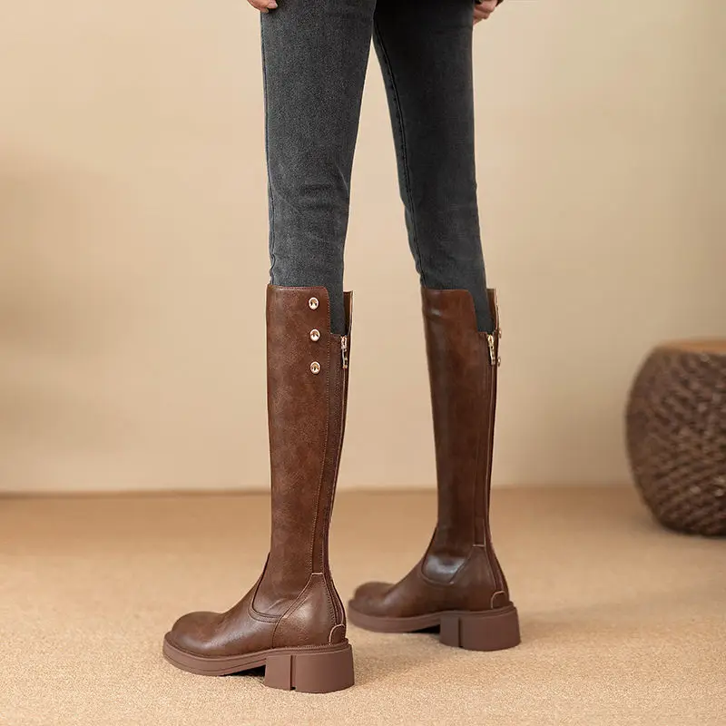 Autumn Winter Middle Heel Ladi - Leatherwork Designs review and price