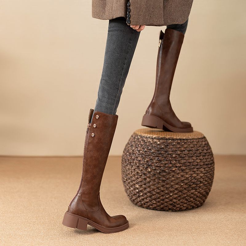 Autumn Winter Middle Heel Ladi - Leatherwork Designs review and price