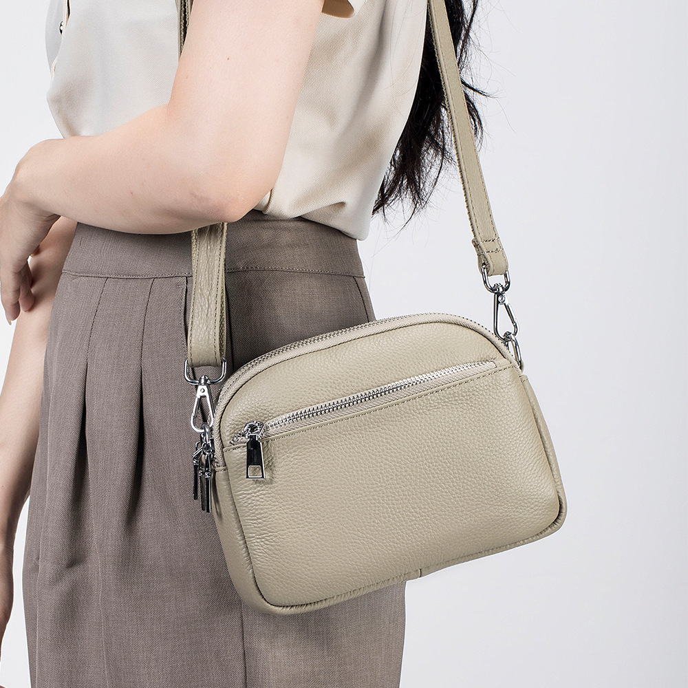 Genuine Leather Versatile Shou - Leather Work Laptop Bag review and price
